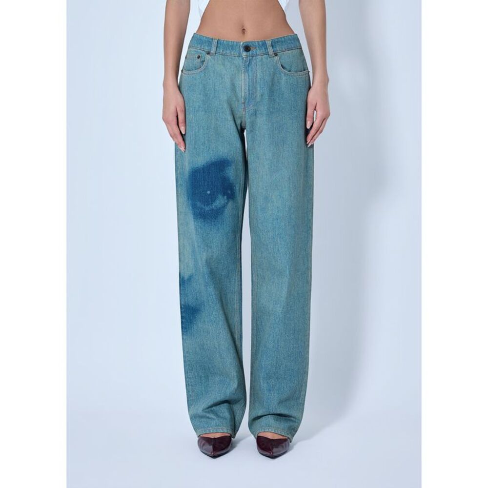 Jean Paul Gaultier Women Wide-Leg Denim Trousers